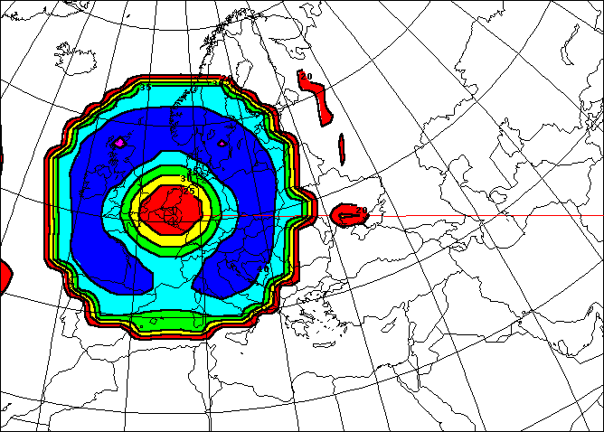 typical coverage map inverted L antenna