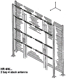 2 bay 4 stack antenna