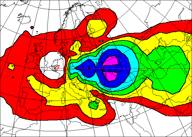 typical coverage map curtain antenna