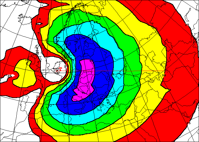 typical coverage map vertical log-periodic antenna